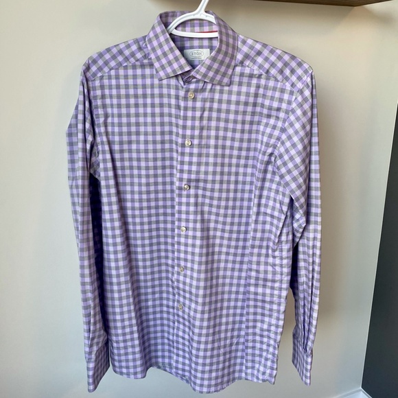 ETON Contemporary Fit Mens Long Sleeve Dress Shirt, Size 15 - Picture 2 of 4